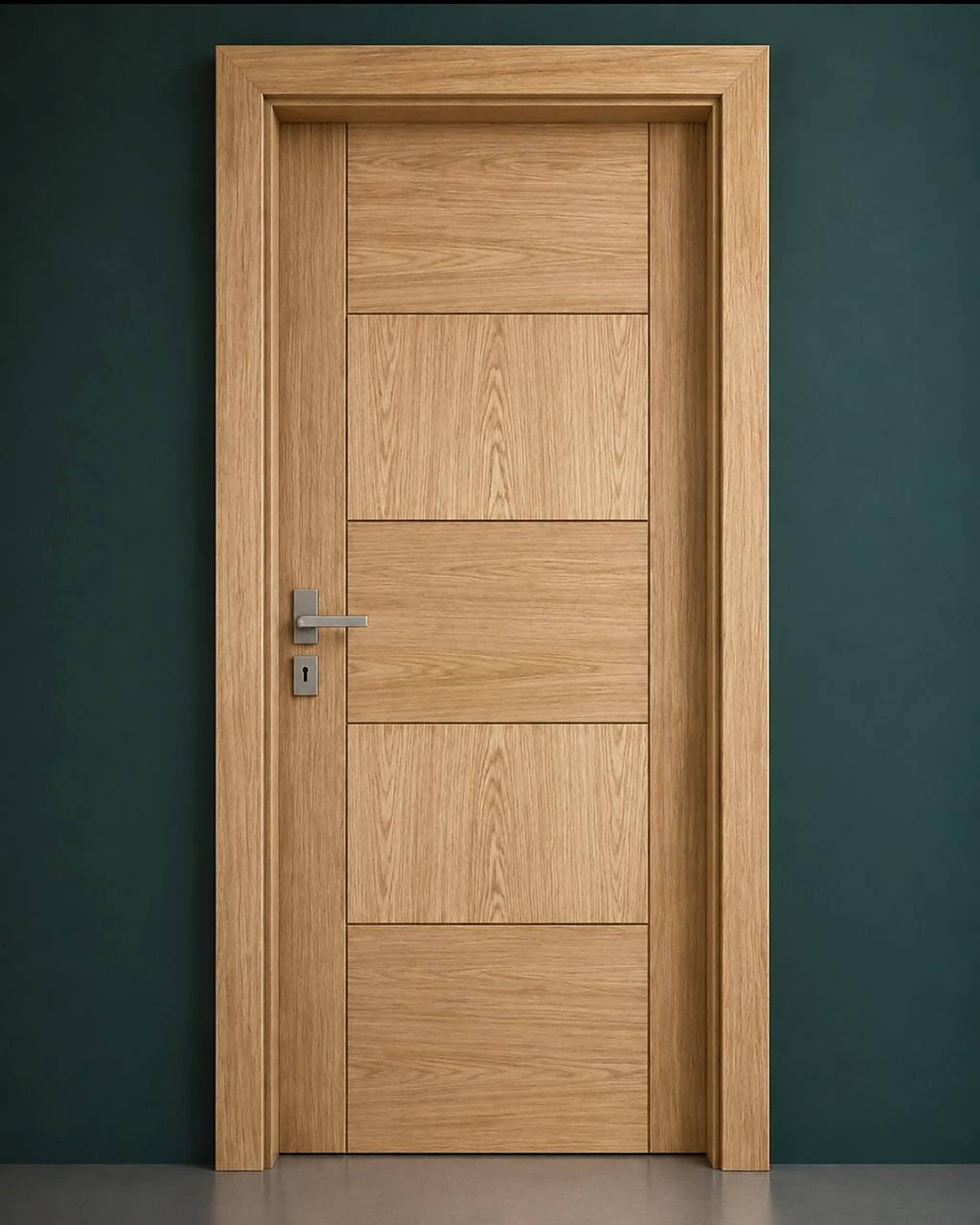 Teak veneer flush doors